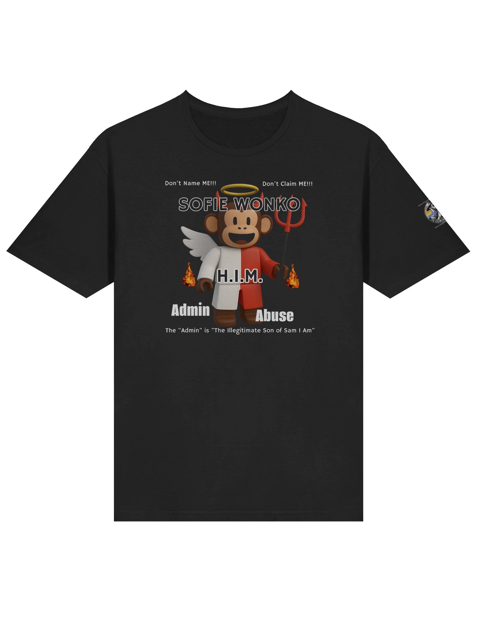 Sofie Wonko — H.I.M. “Admin ≠ Abuse” Tee 😈😇🔥 product image (3)