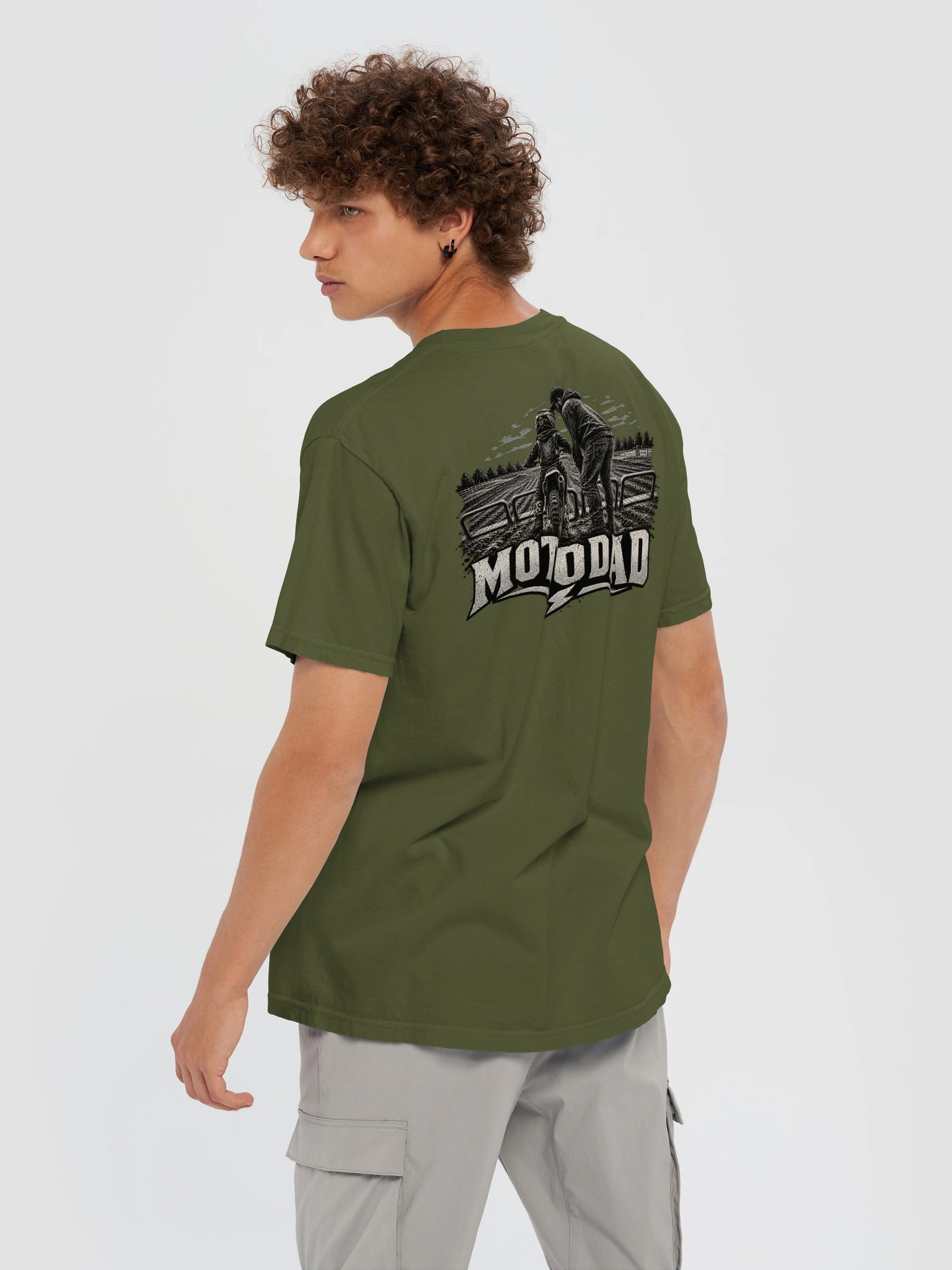 Moto Dad Adult Comfort Colors Shirt product image (6)