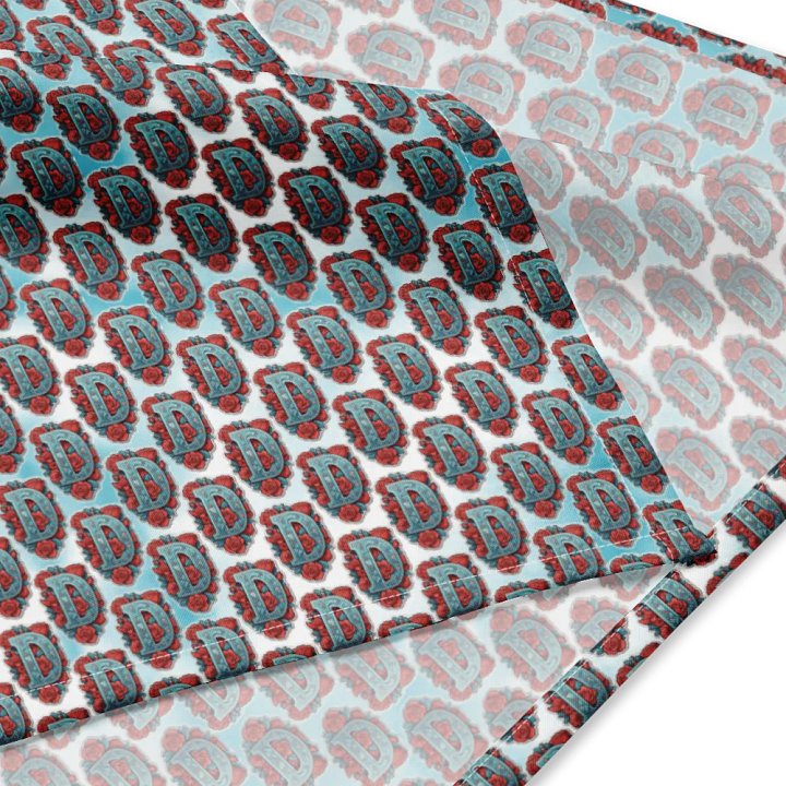 Valentine’s Monogram Letter D(6) Bandanna product image (4)