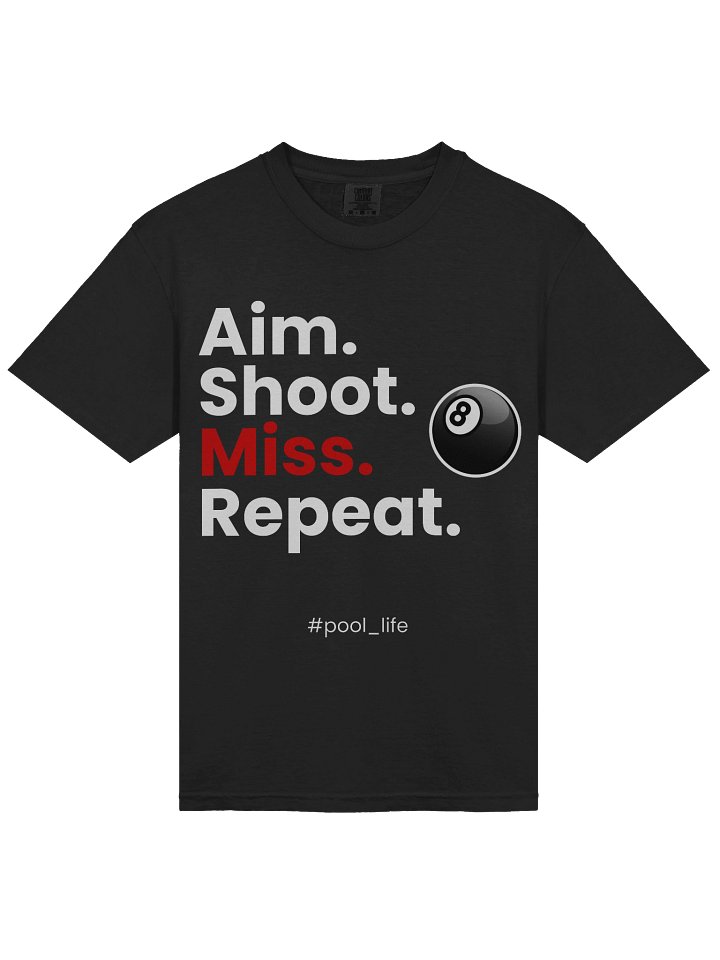 8-ball Pool Life T-shirt (Black) product image (1)