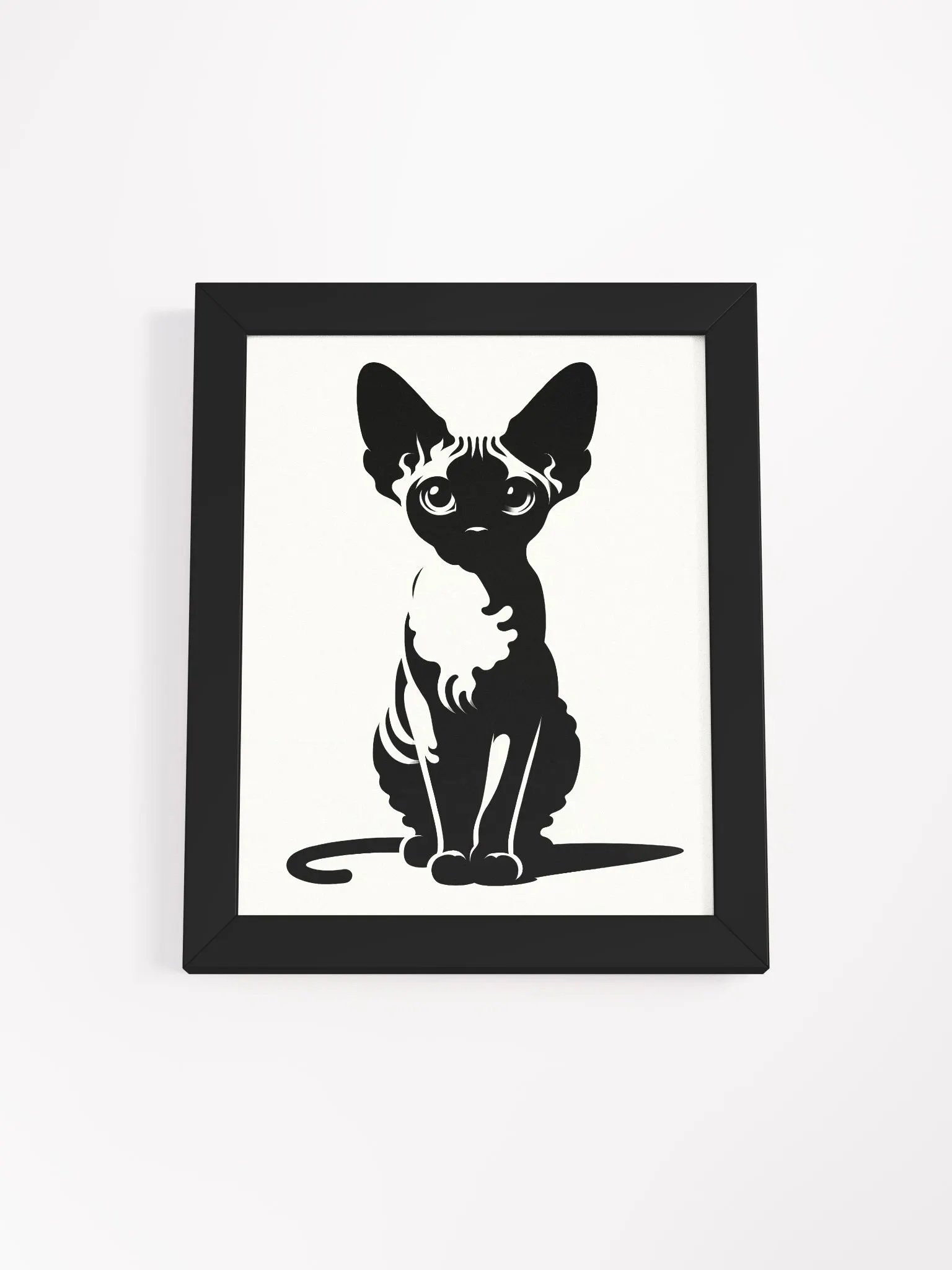 Framed High-Quality Matte Poster (in): Devon Rex product image (6)