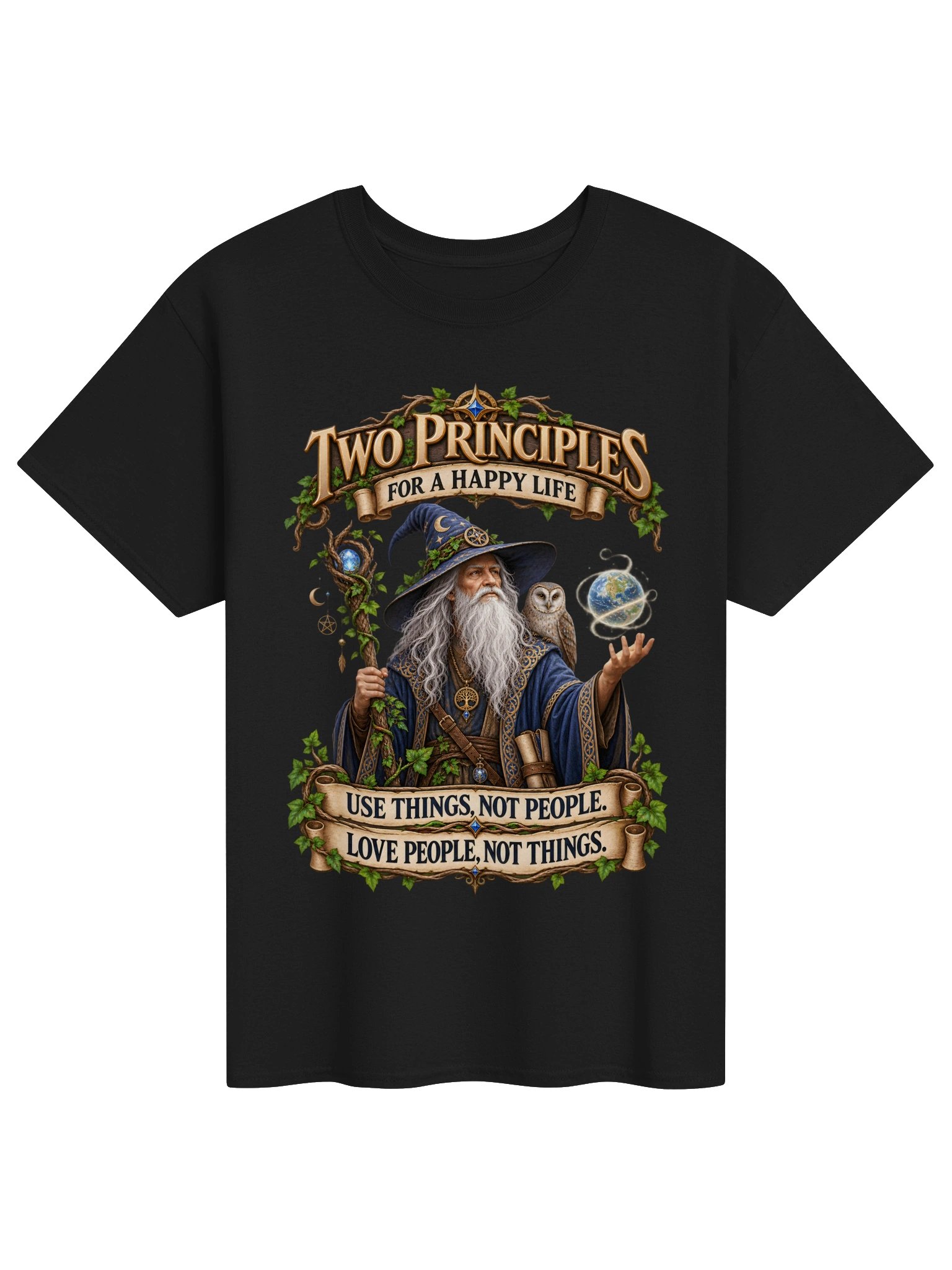 Two Principles For a Happy Life Use Things Love People - Unisex Gildan Heavyweight 100% Cotton T-Shirt product image (6)