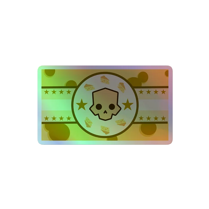 Holographic Cheesediver Flag Sticker product image (2)