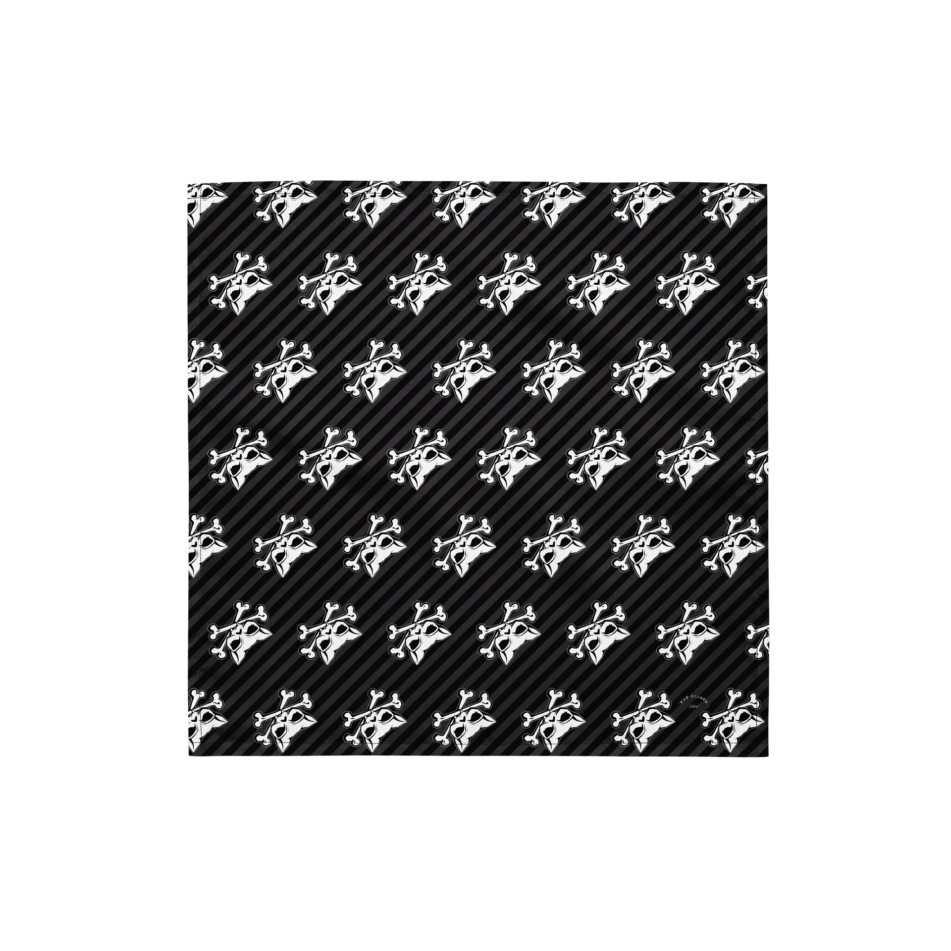 Blaque Stripped Kat Skull Bandana product image (1)