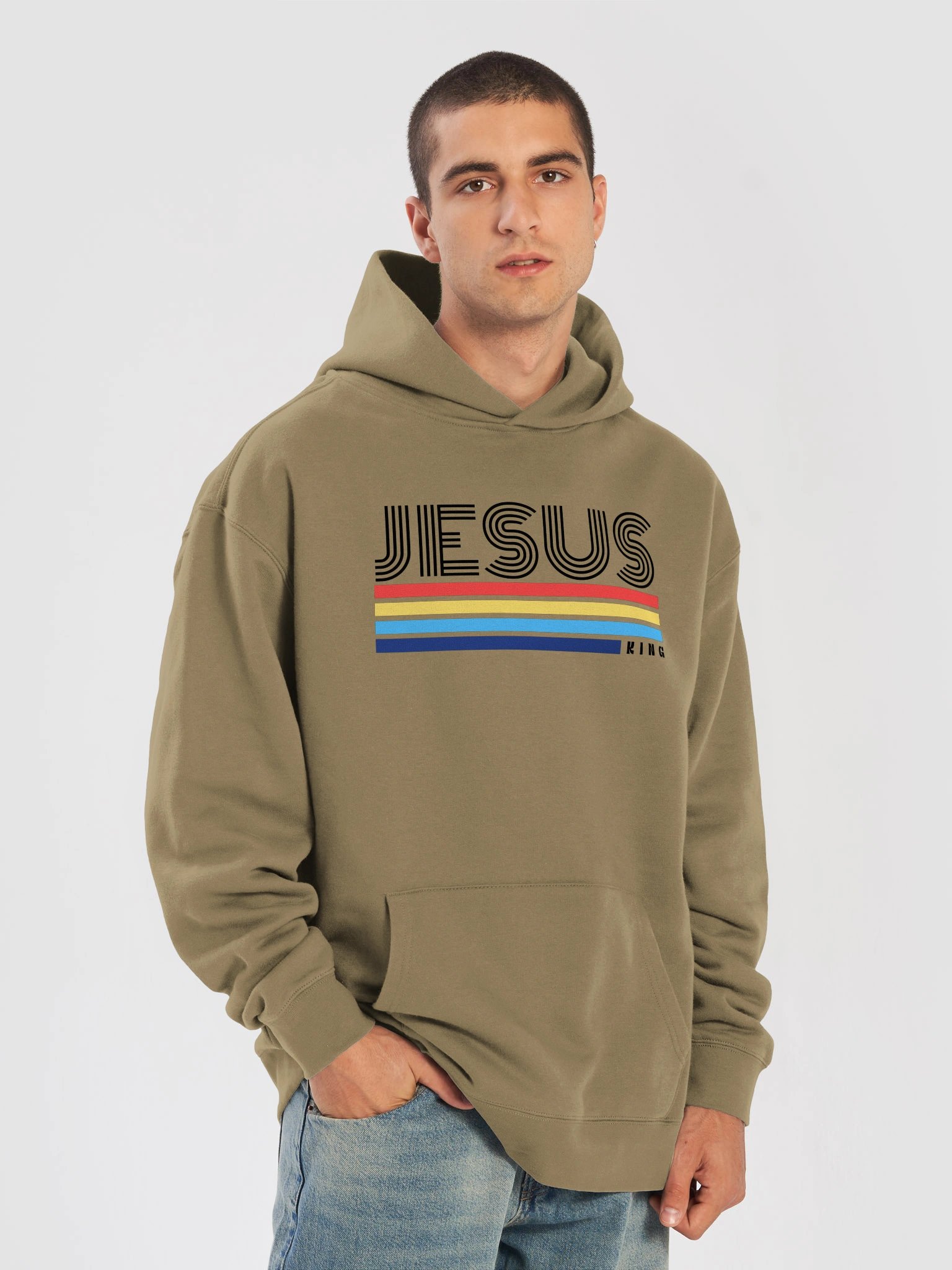 Retro Jesus King Hoodie product image (4)