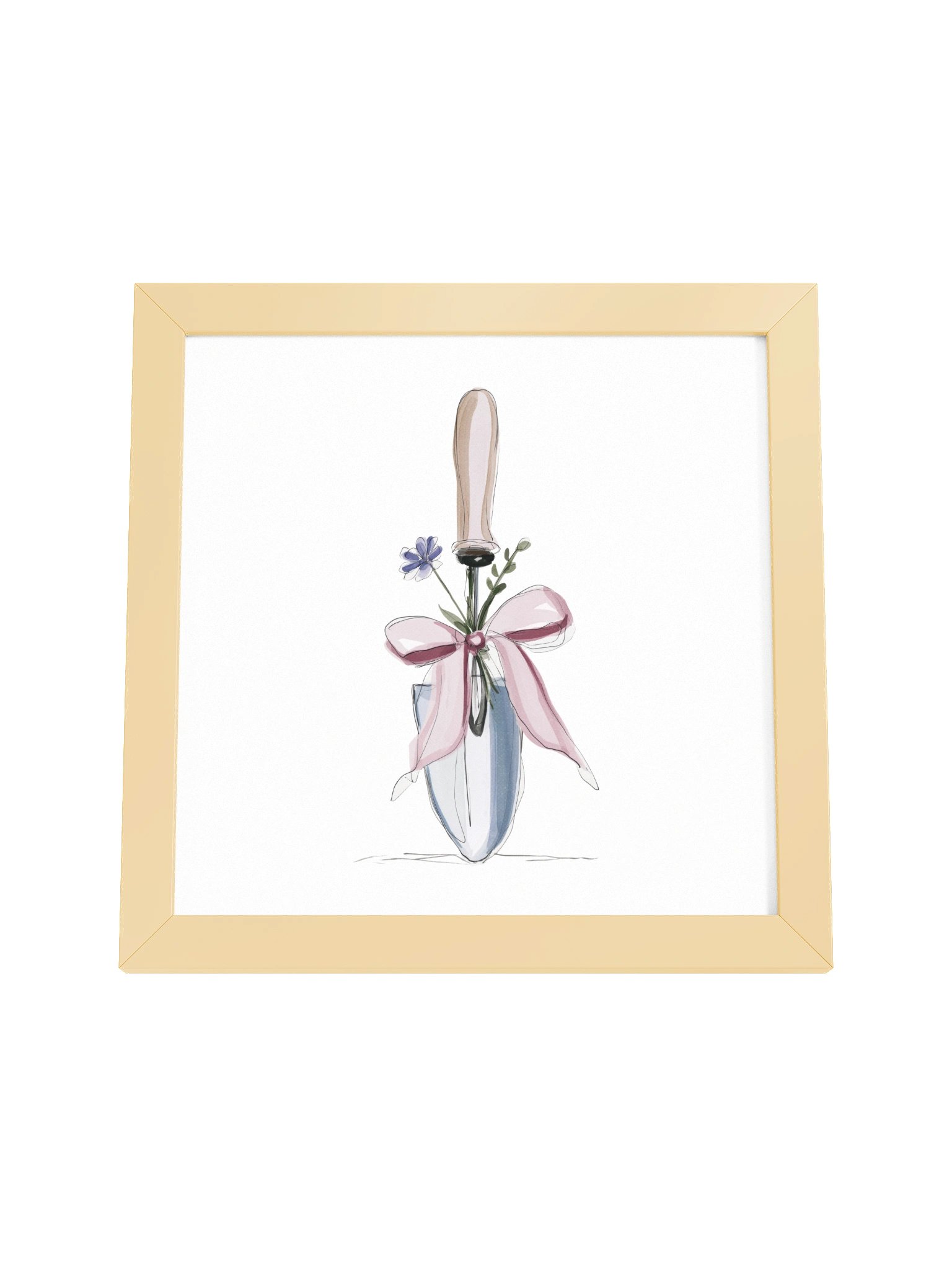 Wildflower Reverie — The Gardener’s Ribbon Framed Art Print (10x10") product image (8)