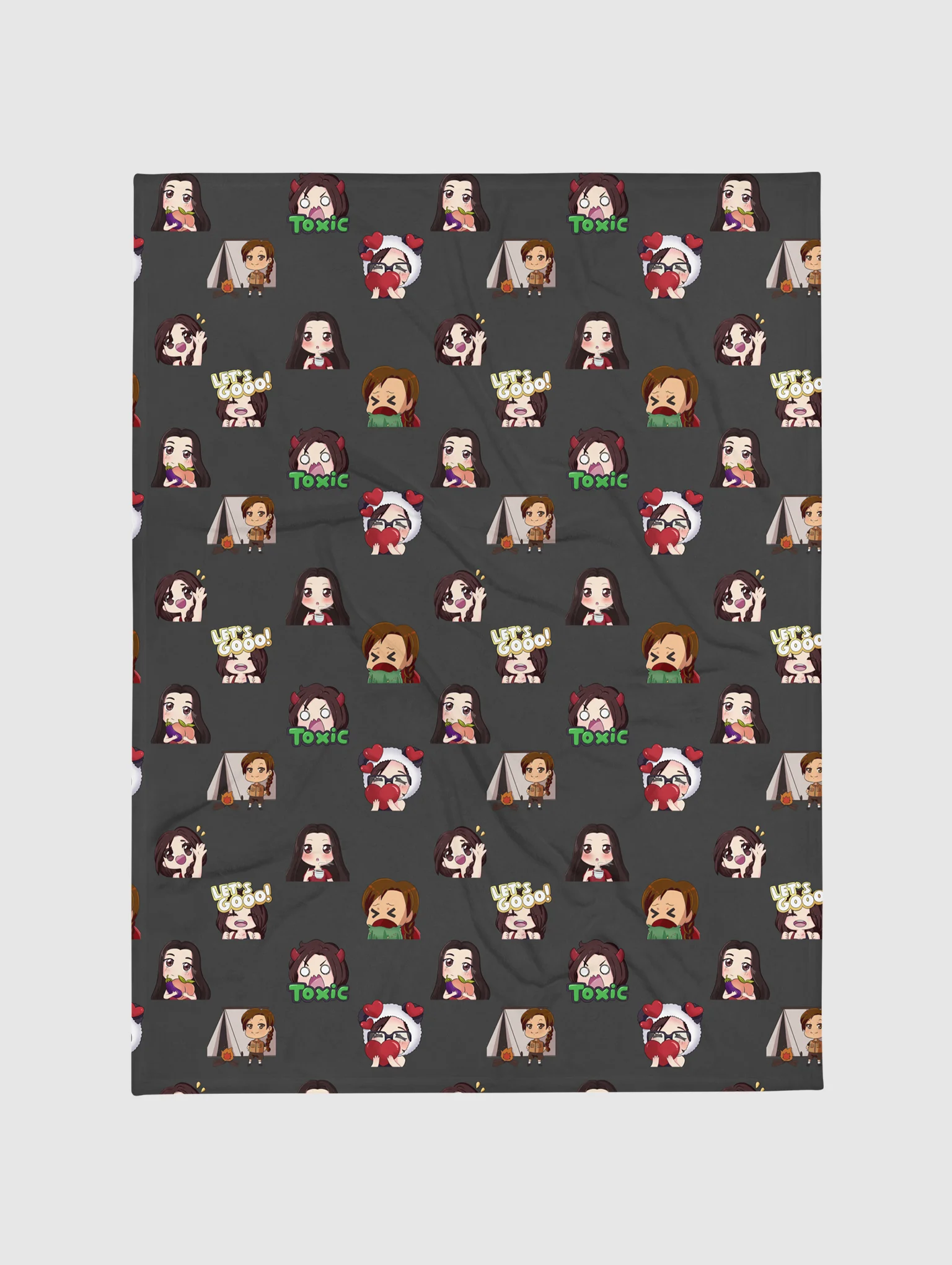 Black Throw Blanket product image (1)