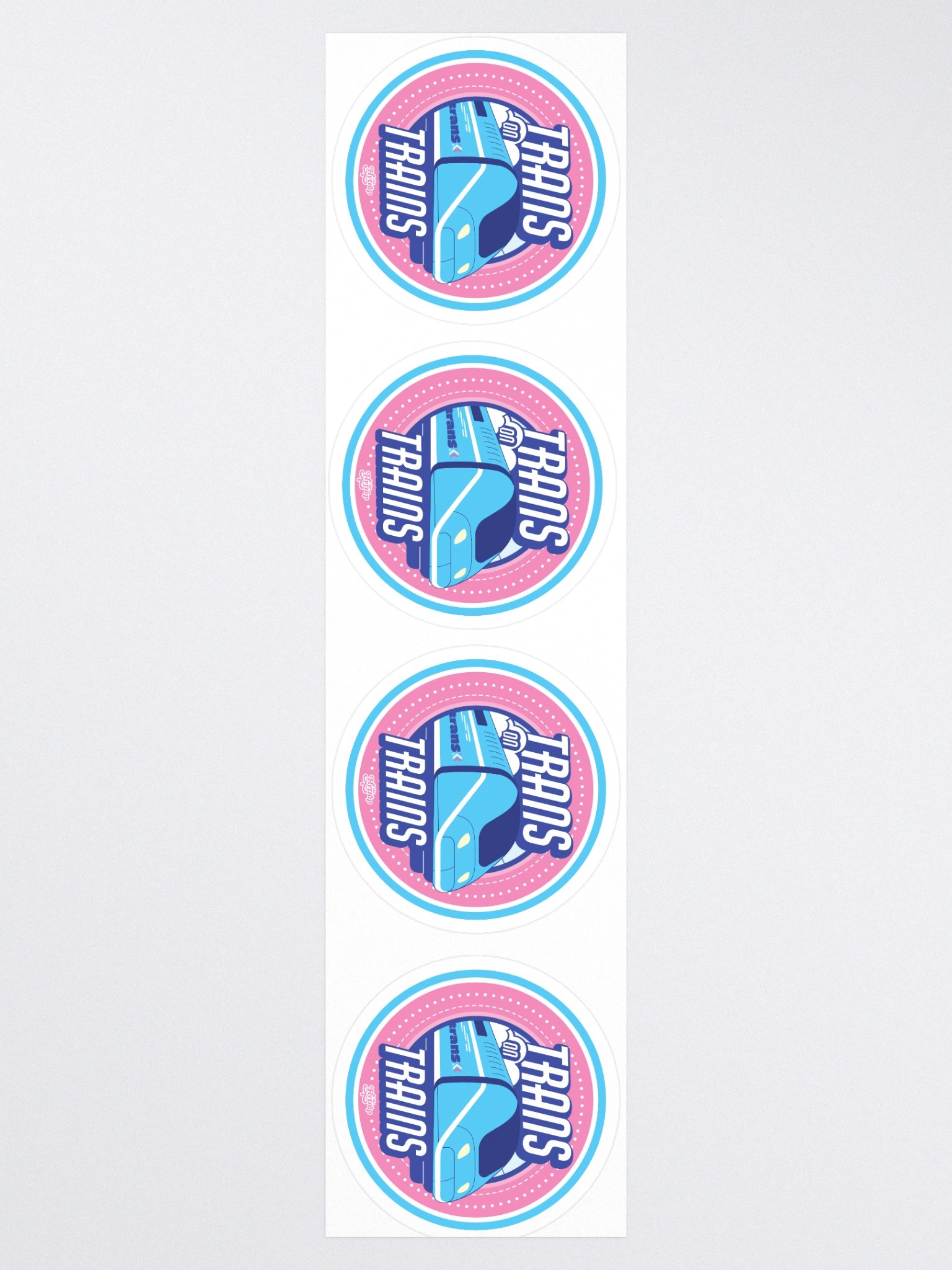 Trans on Trains sticker 4-pack product image (3)