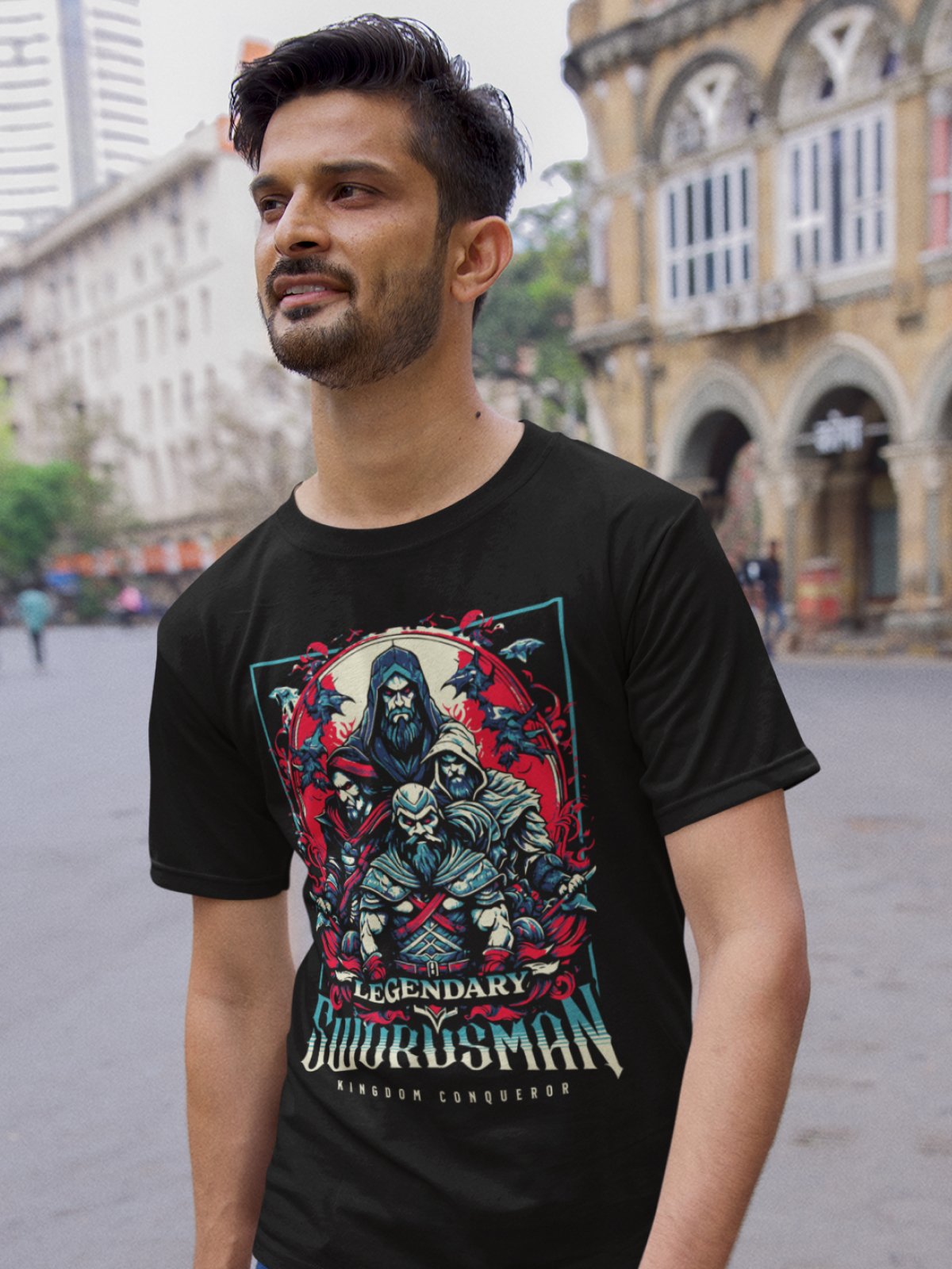 Wolfric: Legendary Swordsman Gaming T-Shirt product image (2)