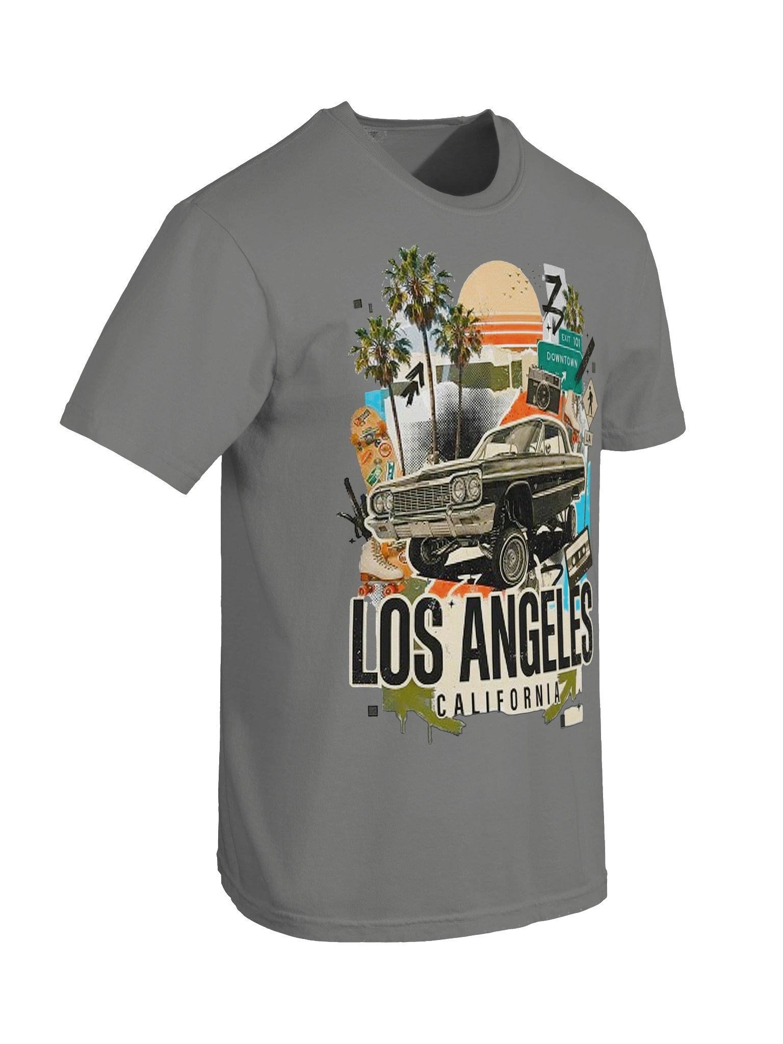 Los Angeles California Streetwear Tee | Vintage Lowrider Graphic Tee product image (6)