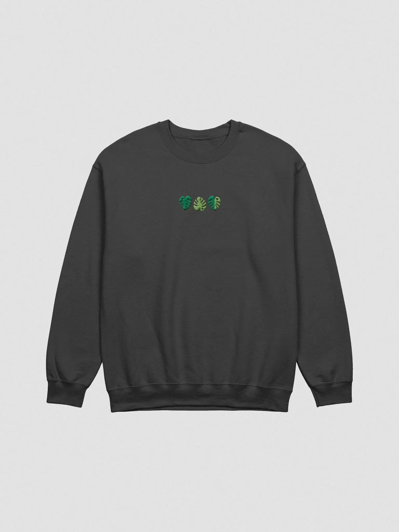 monstera embroidered crewneck product image (2)