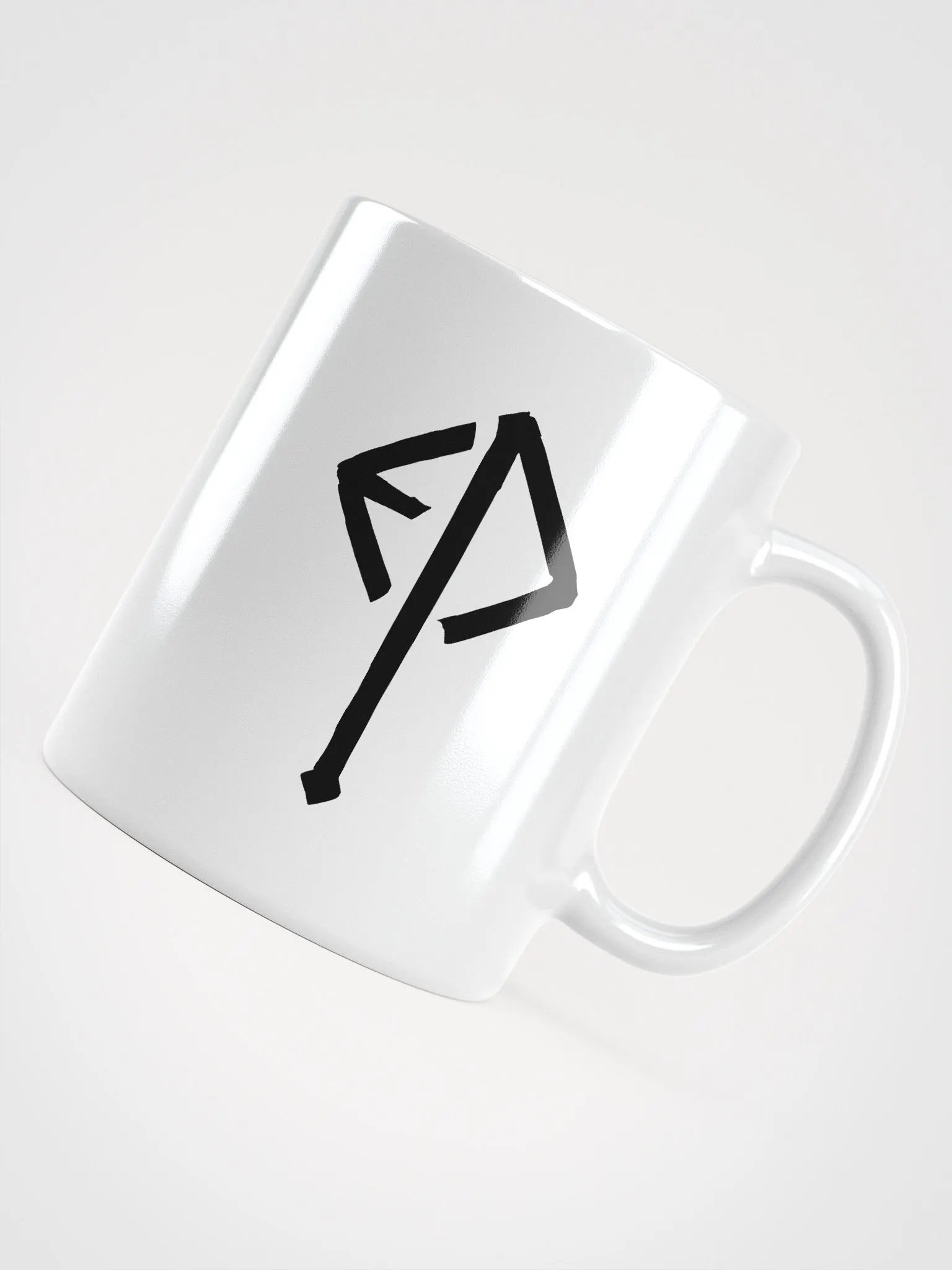 Executioner Rune Mug - Black on White product image (11)