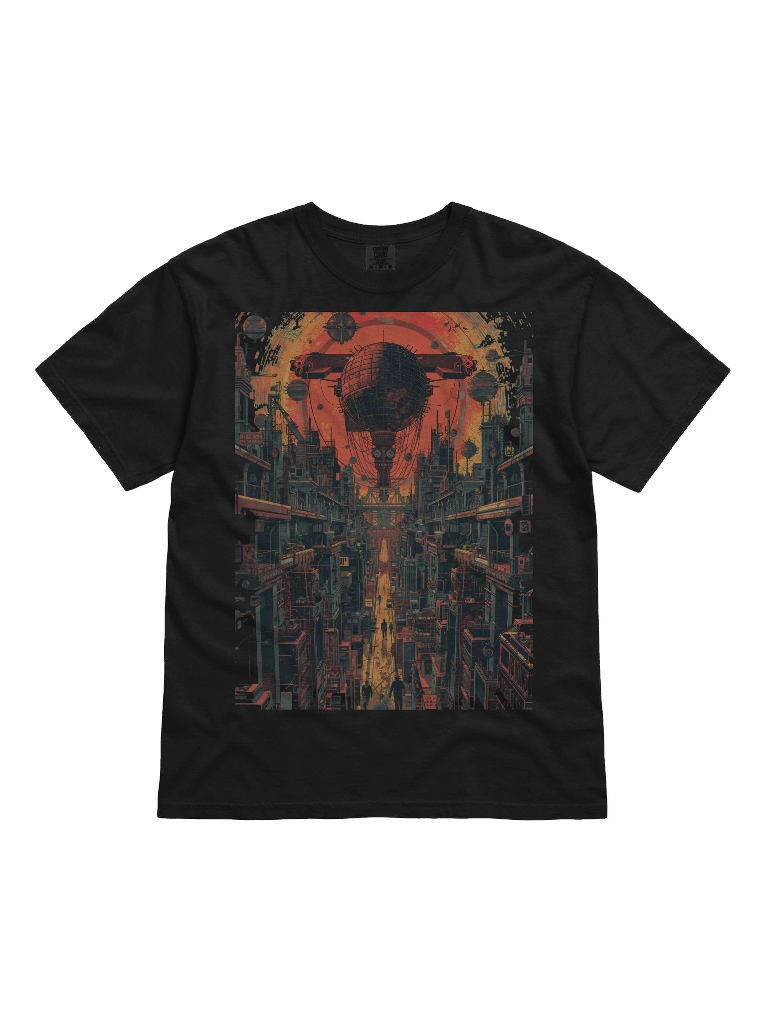 Dystopian Skyline Heavyweight T-Shirt product image (1)