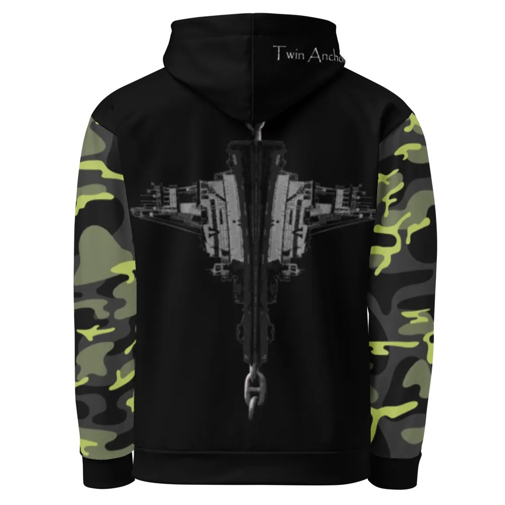 Mirrored Tug Hudson & Barge Bridal Chain (Camouflage & Black) – Performance Marine Wear | Twin Anchor Apparel North Current Line product image (9)