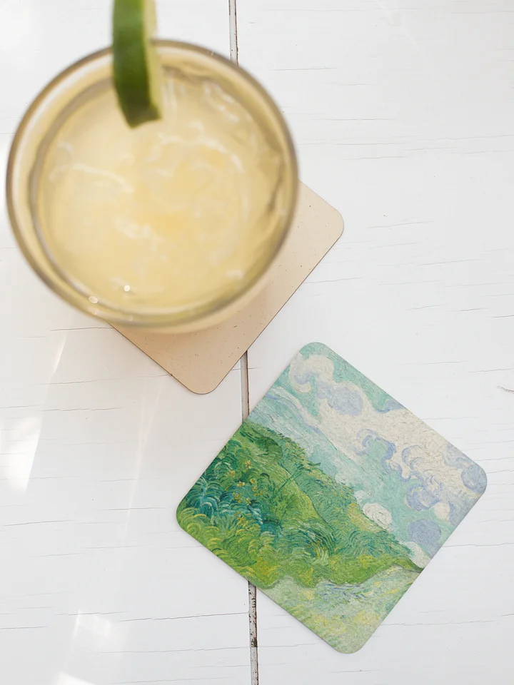 Green Wheat Fields, Auvers (Vincent van Gogh) Coaster product image (1)