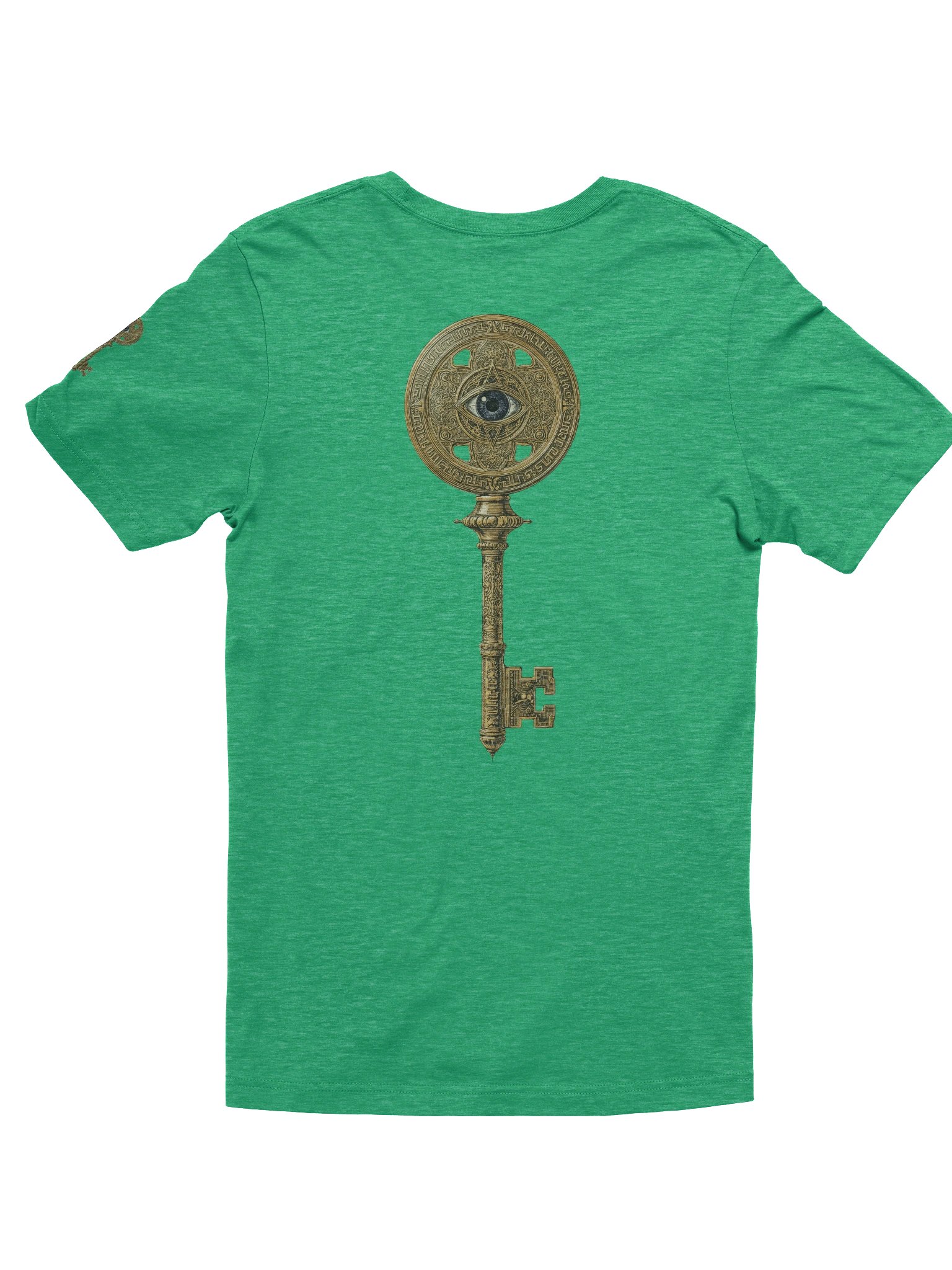 The Gatekeeper’s Key Classic T-Shirt – Back & Left Shoulder Print | Heather Kelly | Bella+Canvas 3001 product image (2)