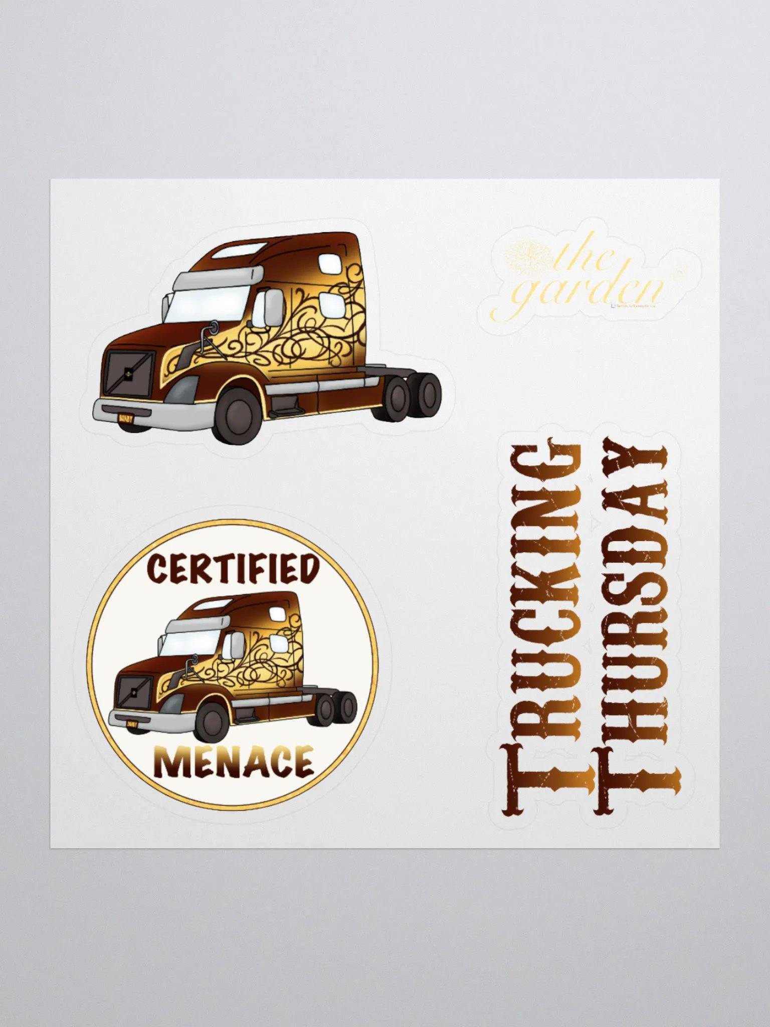 Trucking Themed Stickers product image (1)