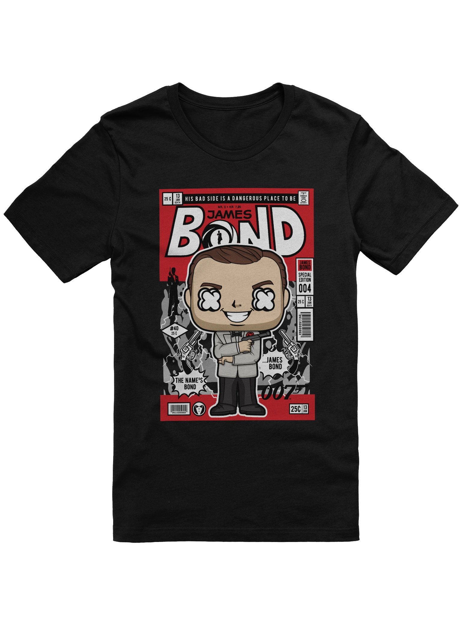 007 Comic Style Bond T-Shirt product image (1)