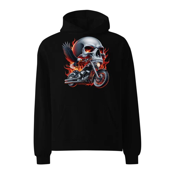 Eagle Skull Rider Oversized Hoodie #10 product image (1)