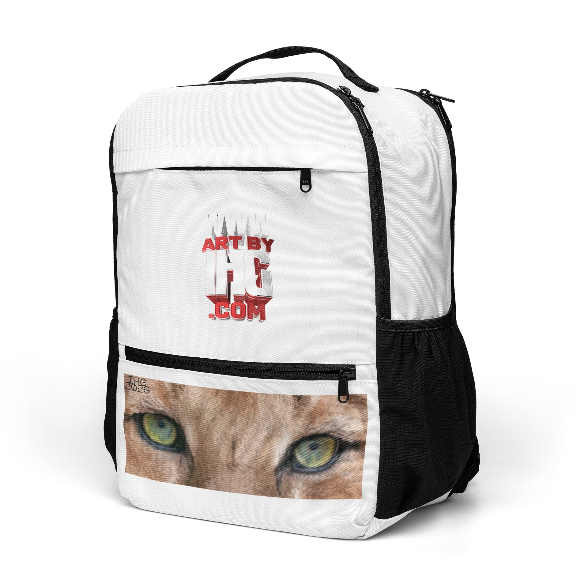 ArtByIHG.com Mountain Lion Eyes Digital Drawing Backpack product image (6)