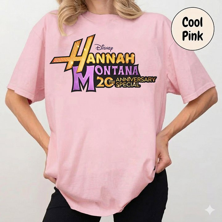 Official hannah montana 20th anniversary merch Tee product image (1)