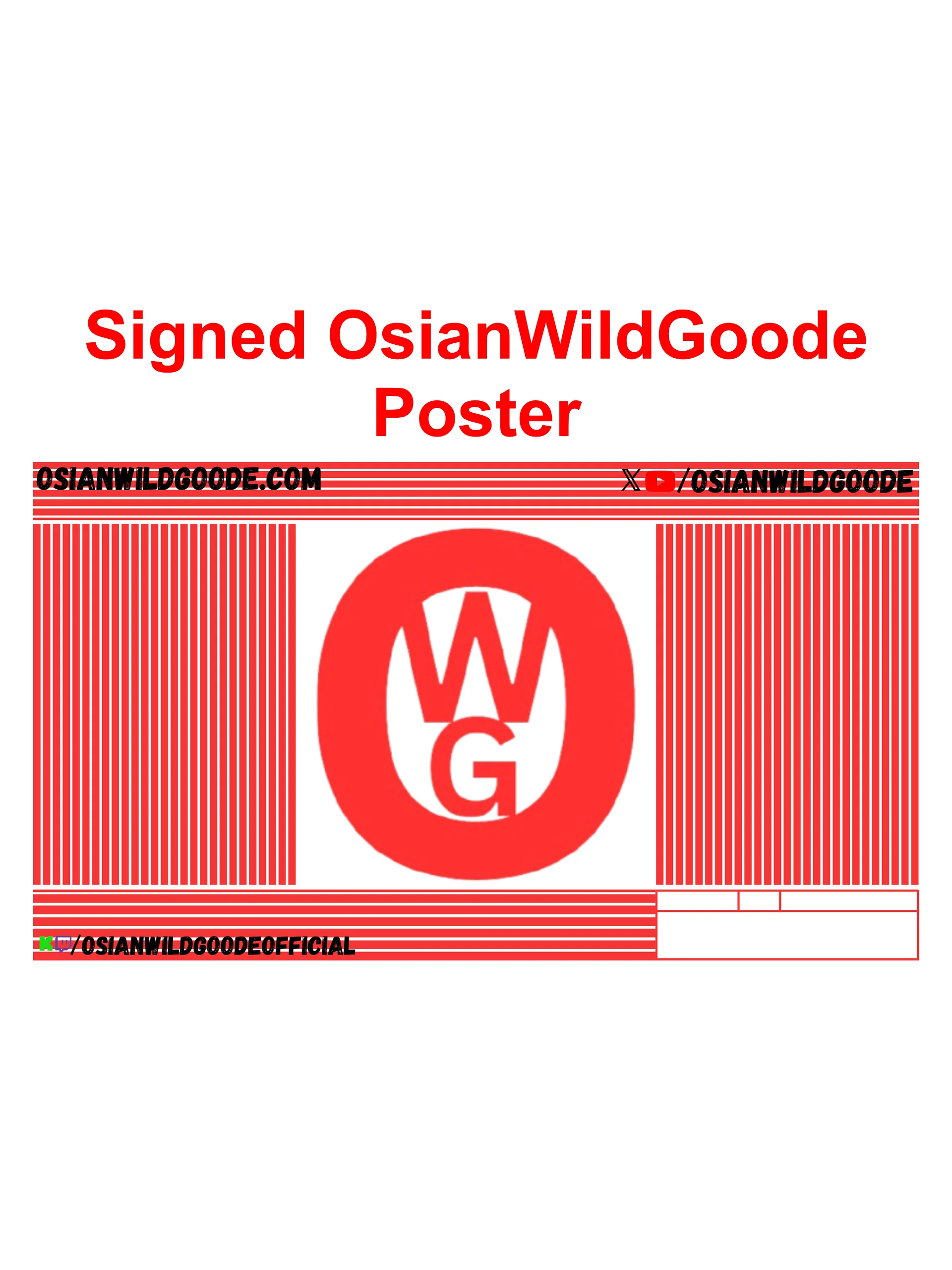 Signed OsianWildGoode Poster product image (1)