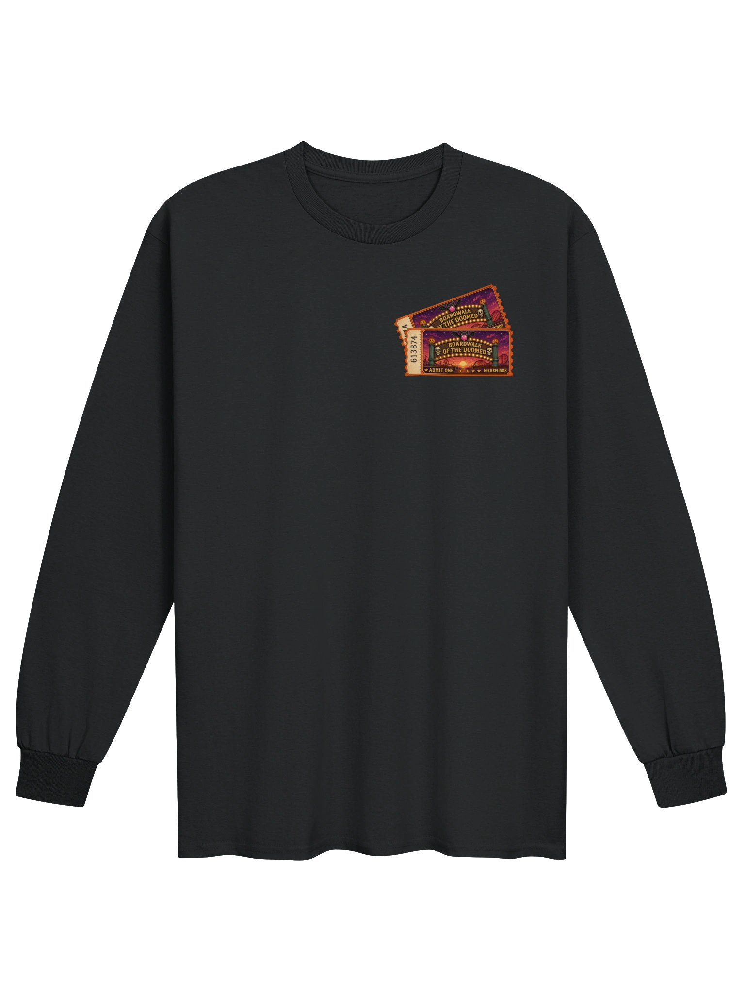 VINTAGE HAUNTED PARK LONG SLEEVED COTTON TEE product image (4)