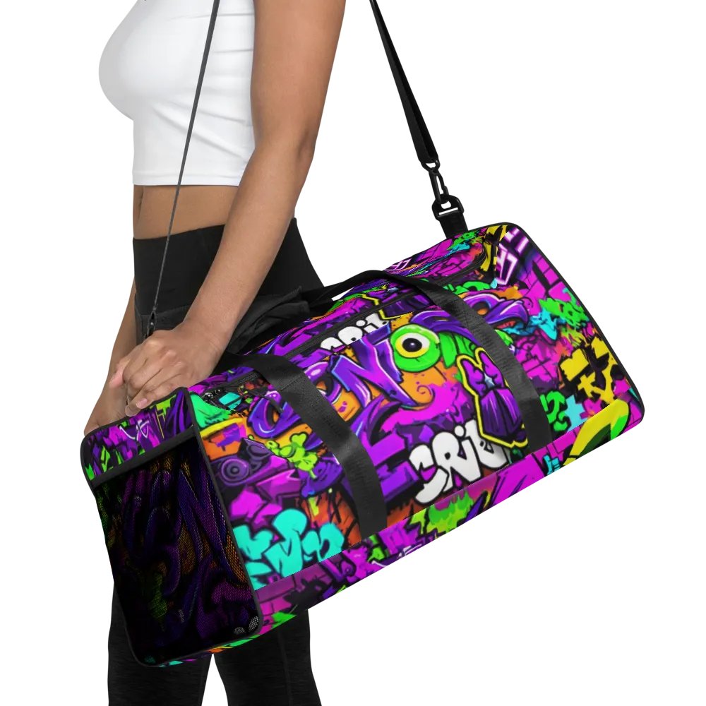 Urban Style: Graffiti Duffel Bag - The Ultimate Gym Companion product image (5)