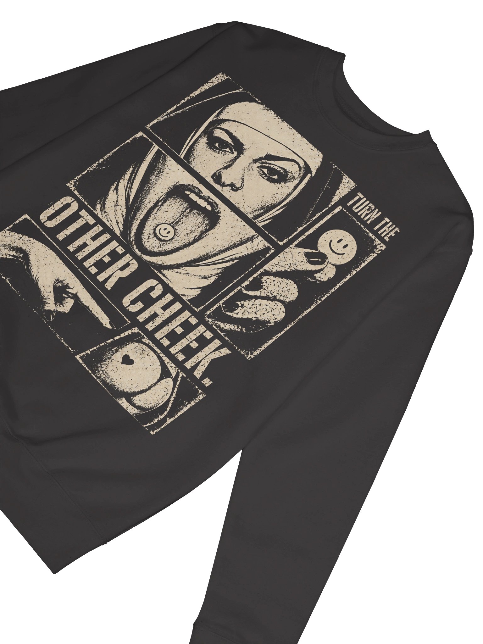 Turn the other cheek premium sweatshirt product image (6)