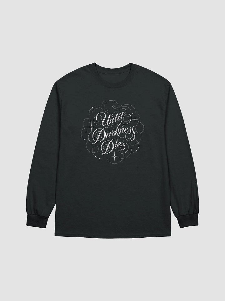 Until Darkness Dies (swirls design) Cotton Long Sleeve T-Shirt product image (1)