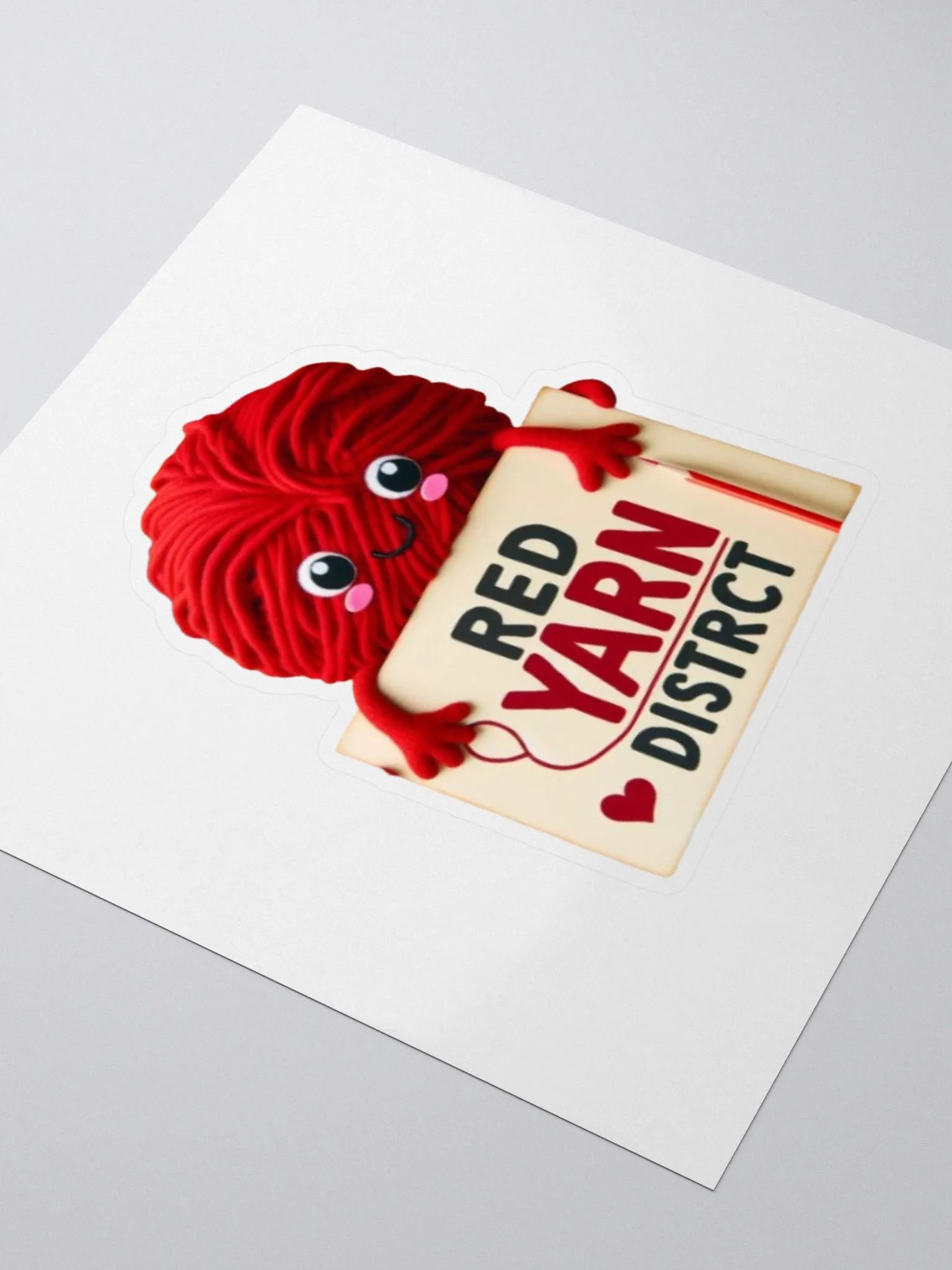 Red Yarn District Stickers product image (3)