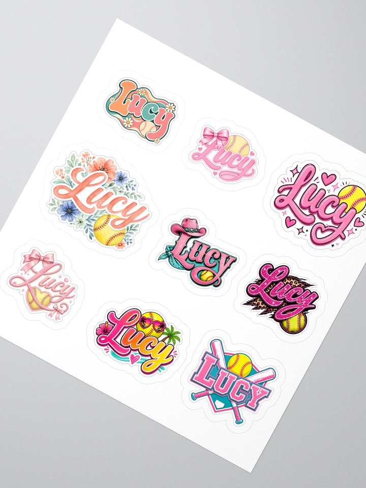 Lucy Softball & Western Sticker Set product image (2)