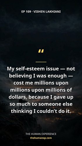His self-doubt cost him millions. 💸

Vishen Lakhiani (Mindvalley founder) reveals that not believing he was enough — giving u...