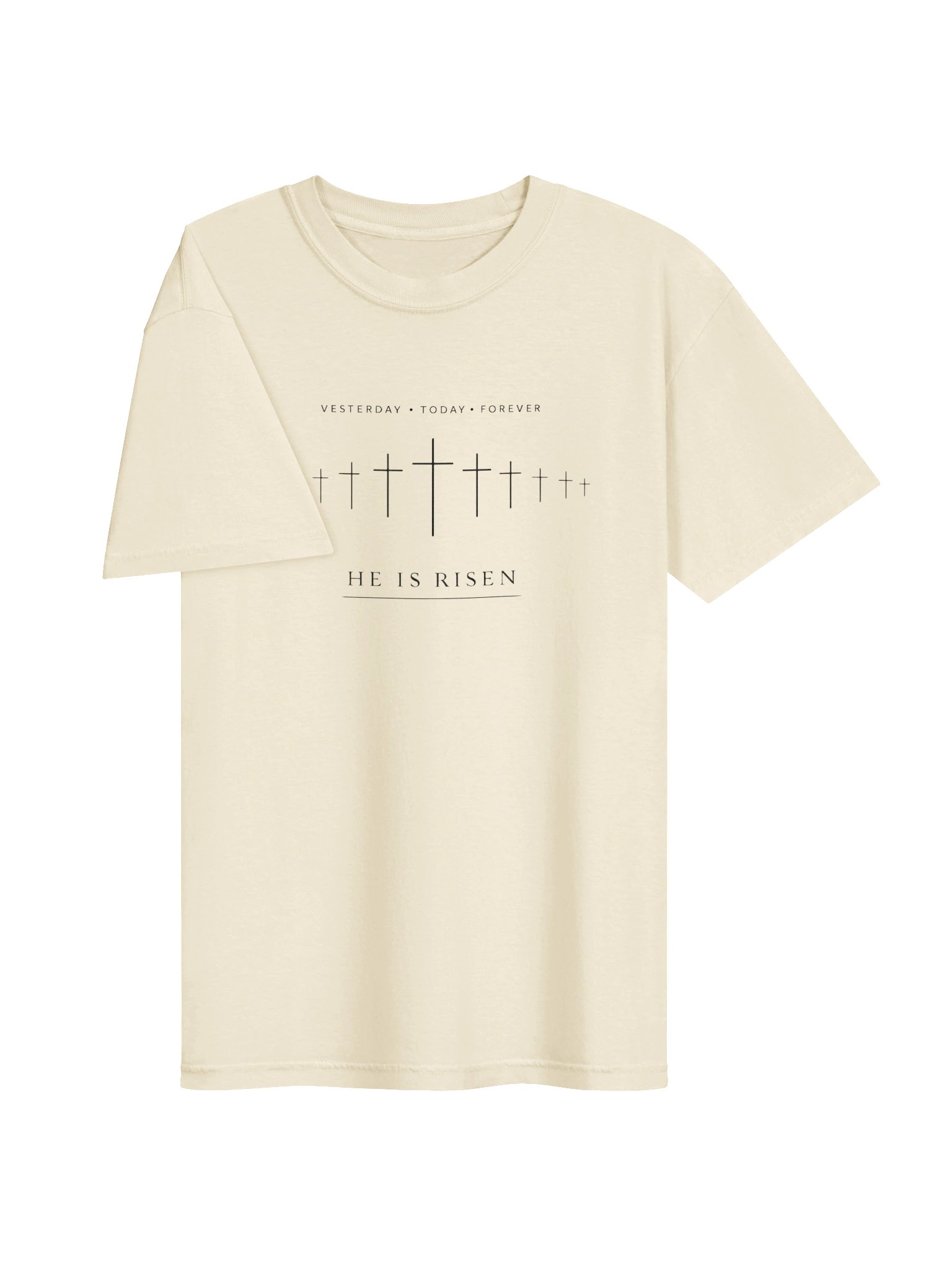 Yesterday • Today • Forever Christian Crosses Minimalist Faith T-Shirt | Hebrews 13:8 | Christian Apparel | Kingdom Life Co. product image (28)