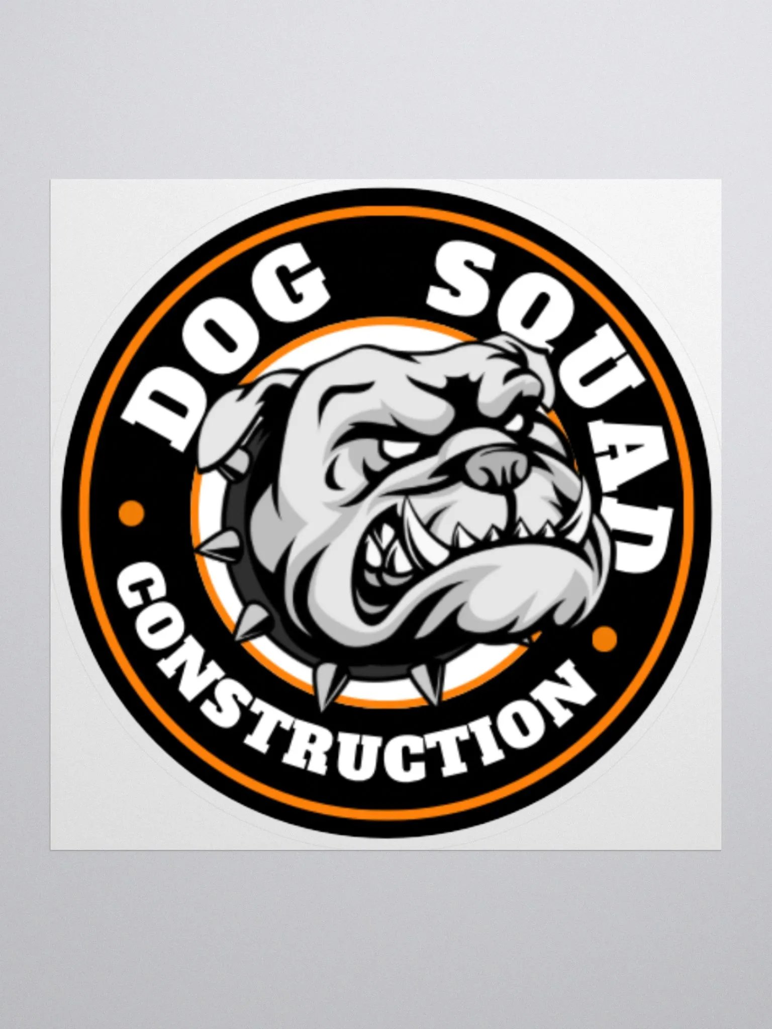 Dog Squad Construction Sticker product image (1)