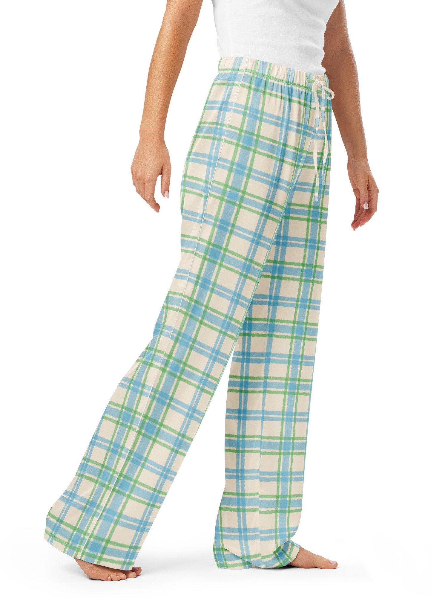 Cozy Women's Pajama Pants in Soft Pastel Plaid product image (1)