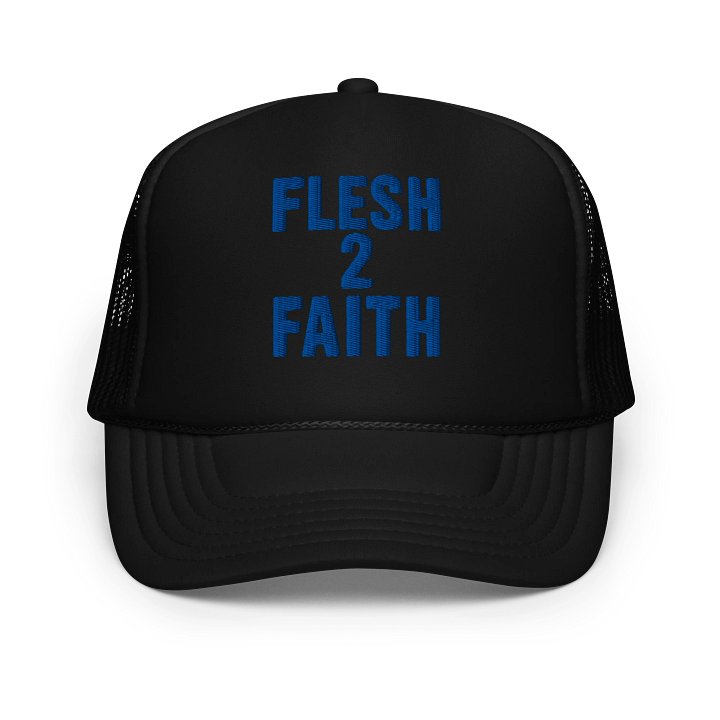 From Flesh 2 Faith — Logo Trucker Hat (Blue) product image (1)