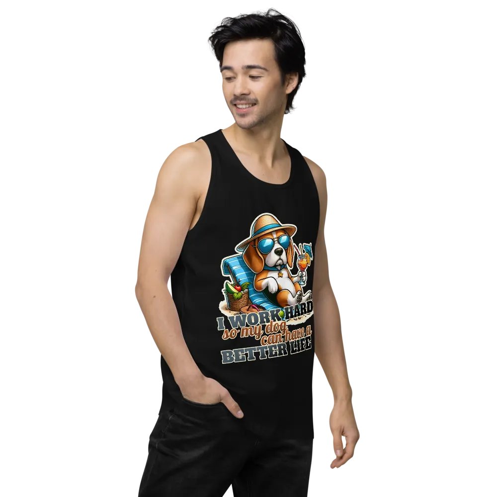 Work Hard - Beagle Beach - Tank Top product image (17)