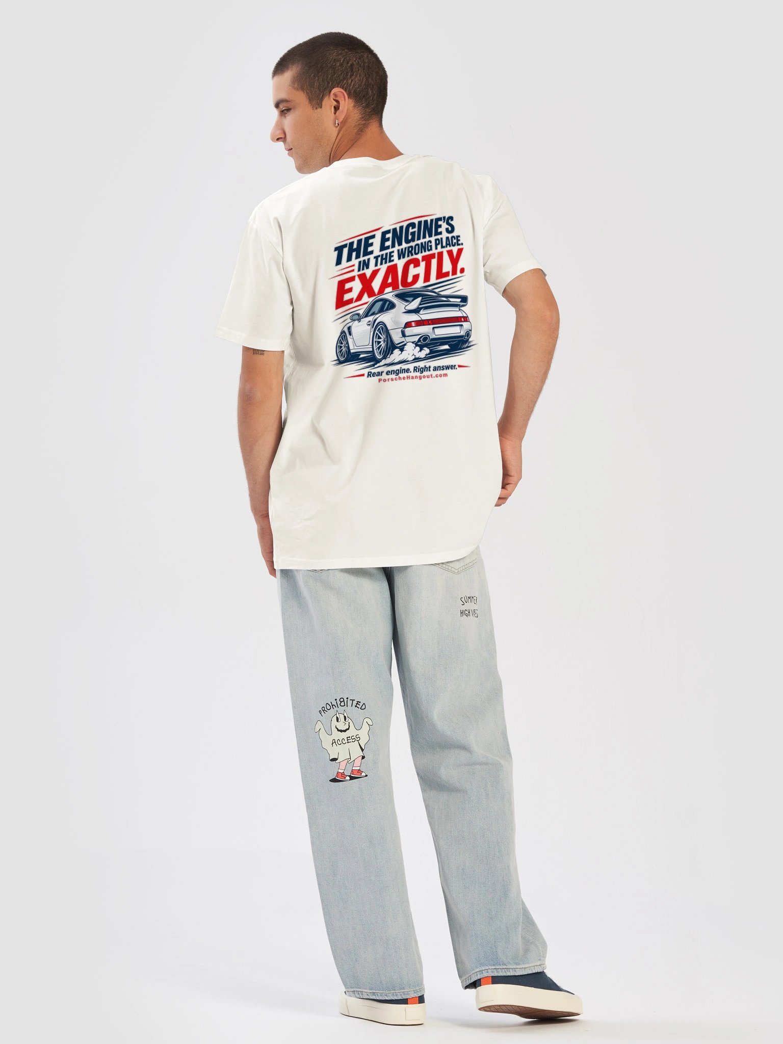 Rear Engine, Right Answer — Porsche 911 Tee product image (30)