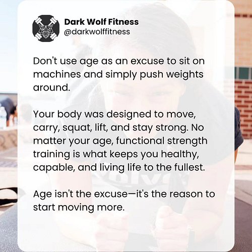 Age is not an excuse to do less. It's the reason to move more, get stronger, and train your body for life.

Join the Pack and...
