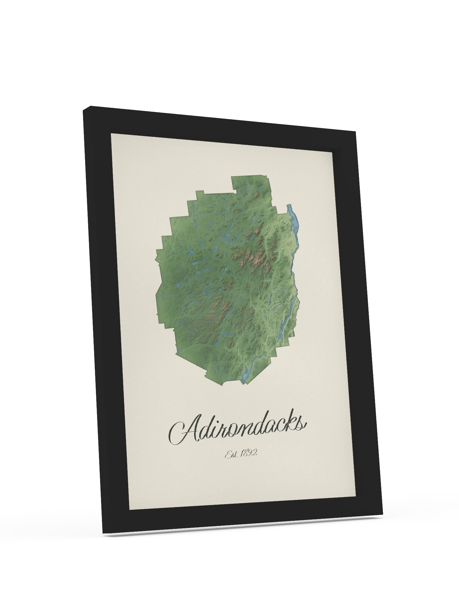 Adirondack Park Map Framed Print product image (32)
