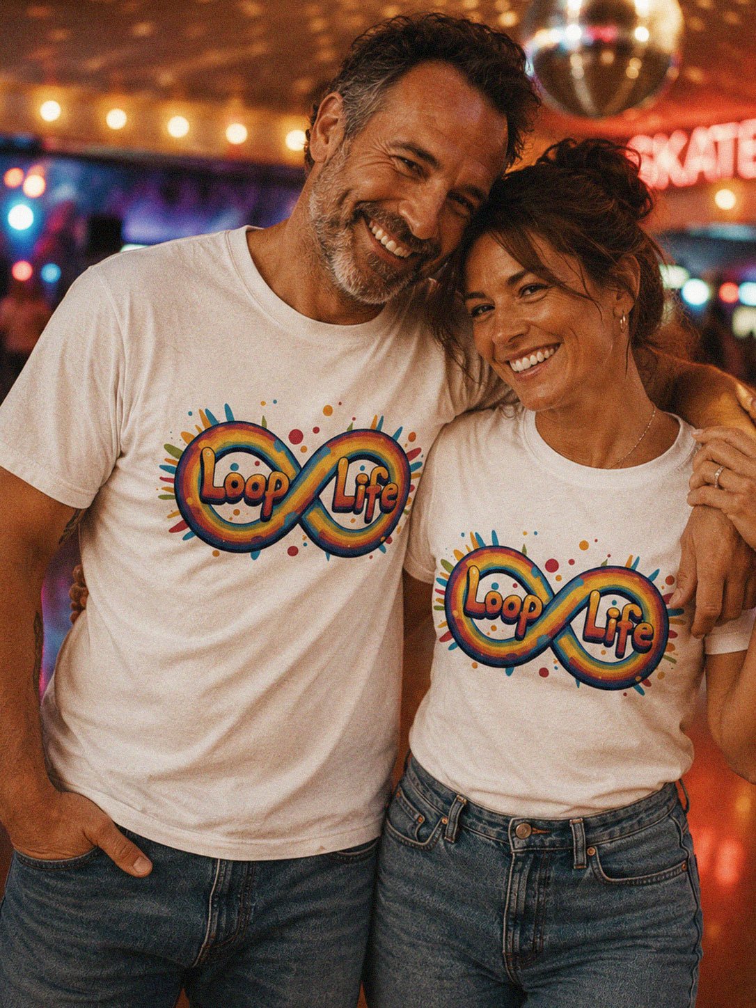 Loop Life T-Shirt | Colorful Infinity Symbol Streetwear product image (1)