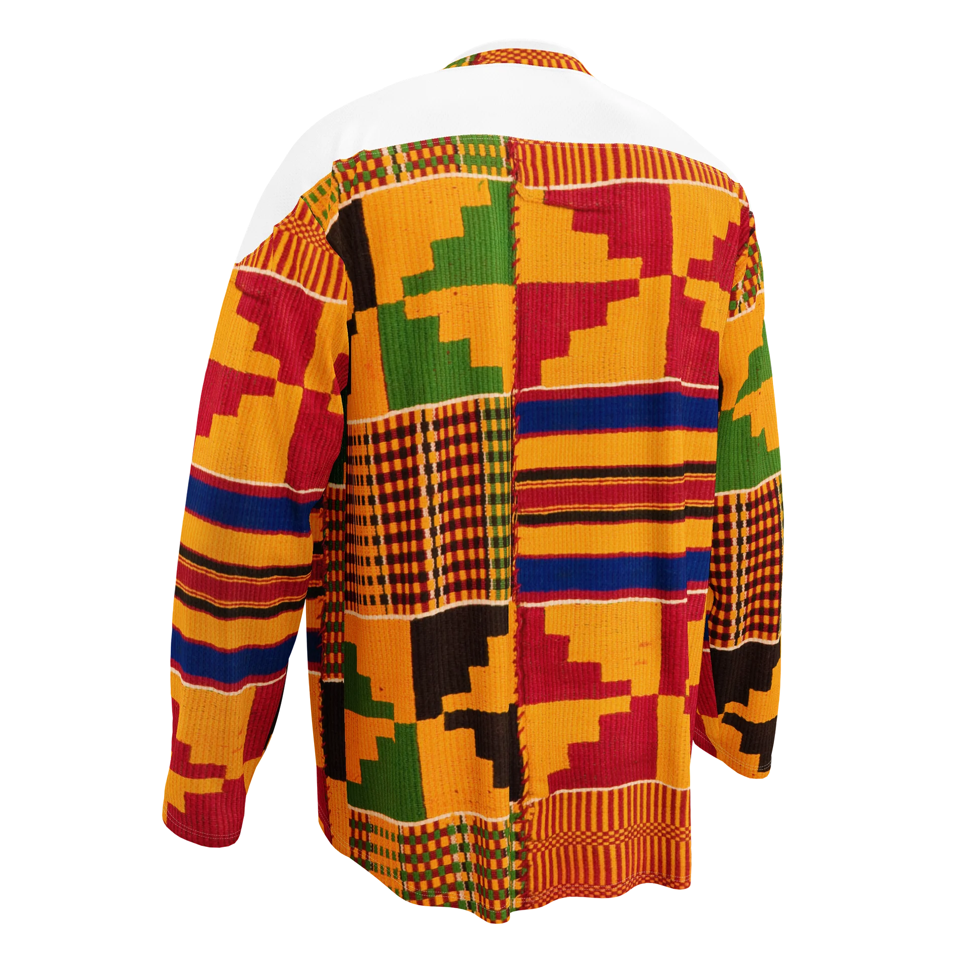 Kente Print Hockey Jersey — Unisex product image (5)