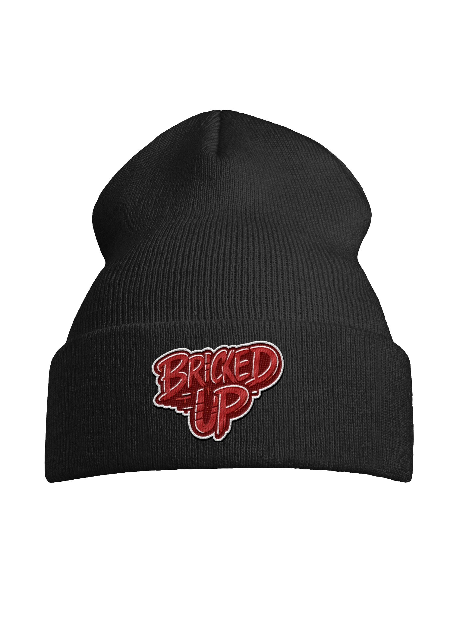 Yupoong Cuffed "Bricked Up" Beanie Red product image (7)