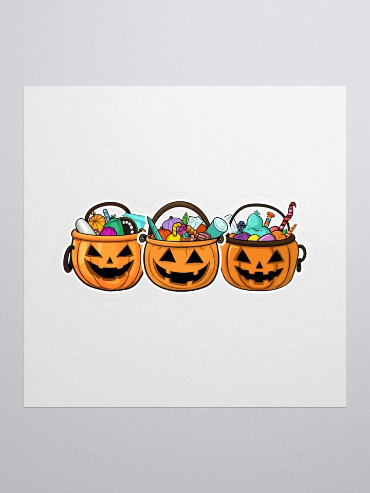 Halloween Candy Bucket Sticker Trio product image (1)