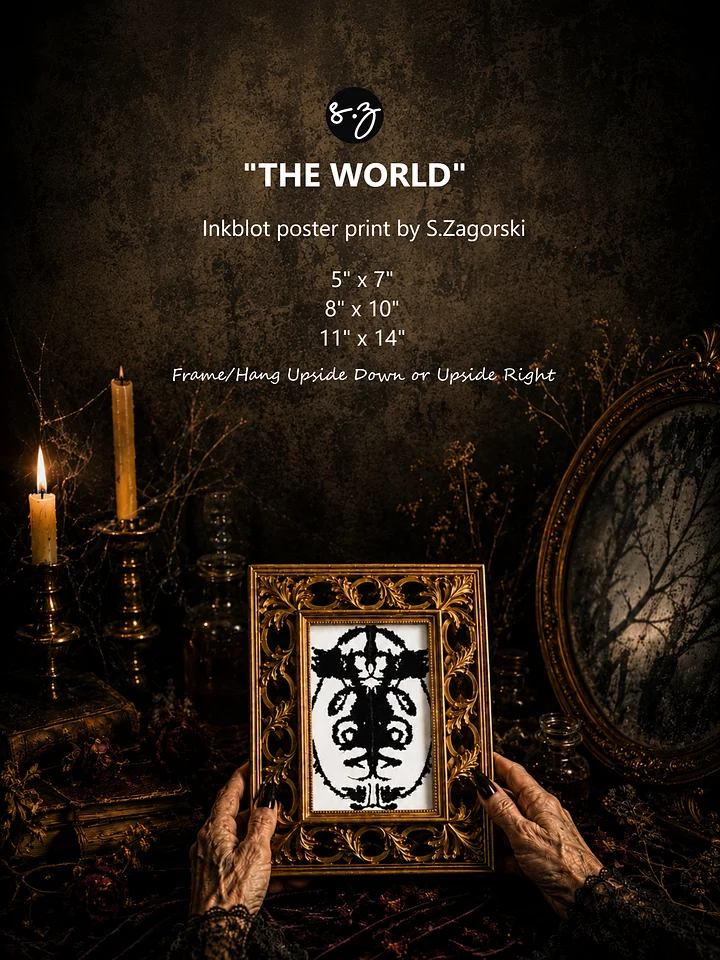 The World | Tarot | Inkblot Print product image (2)