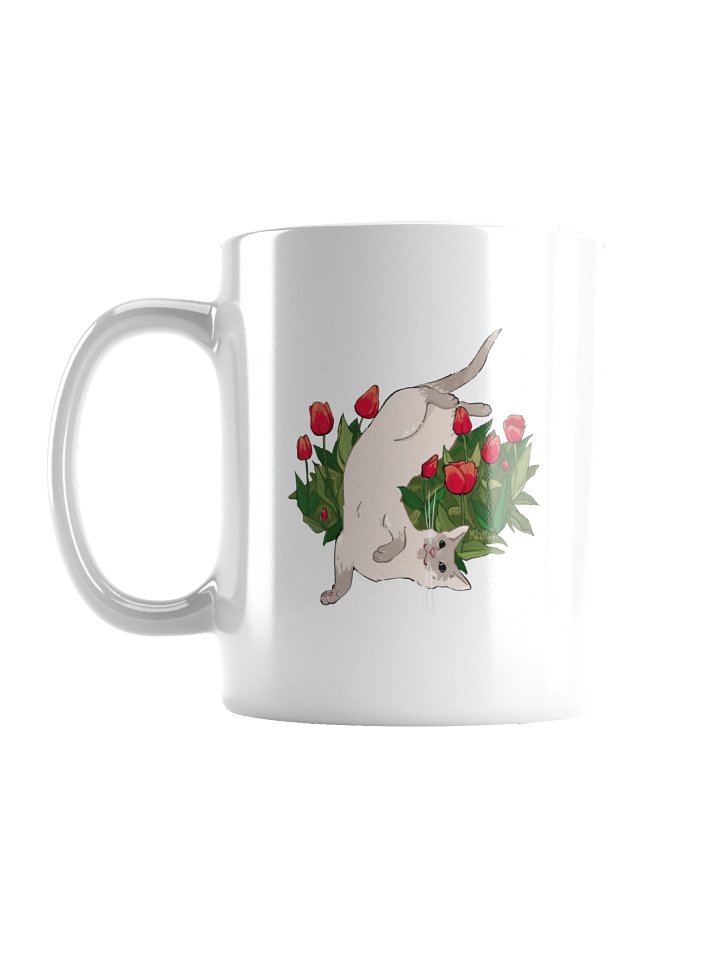 Tulip Willow Cat Mug product image (1)