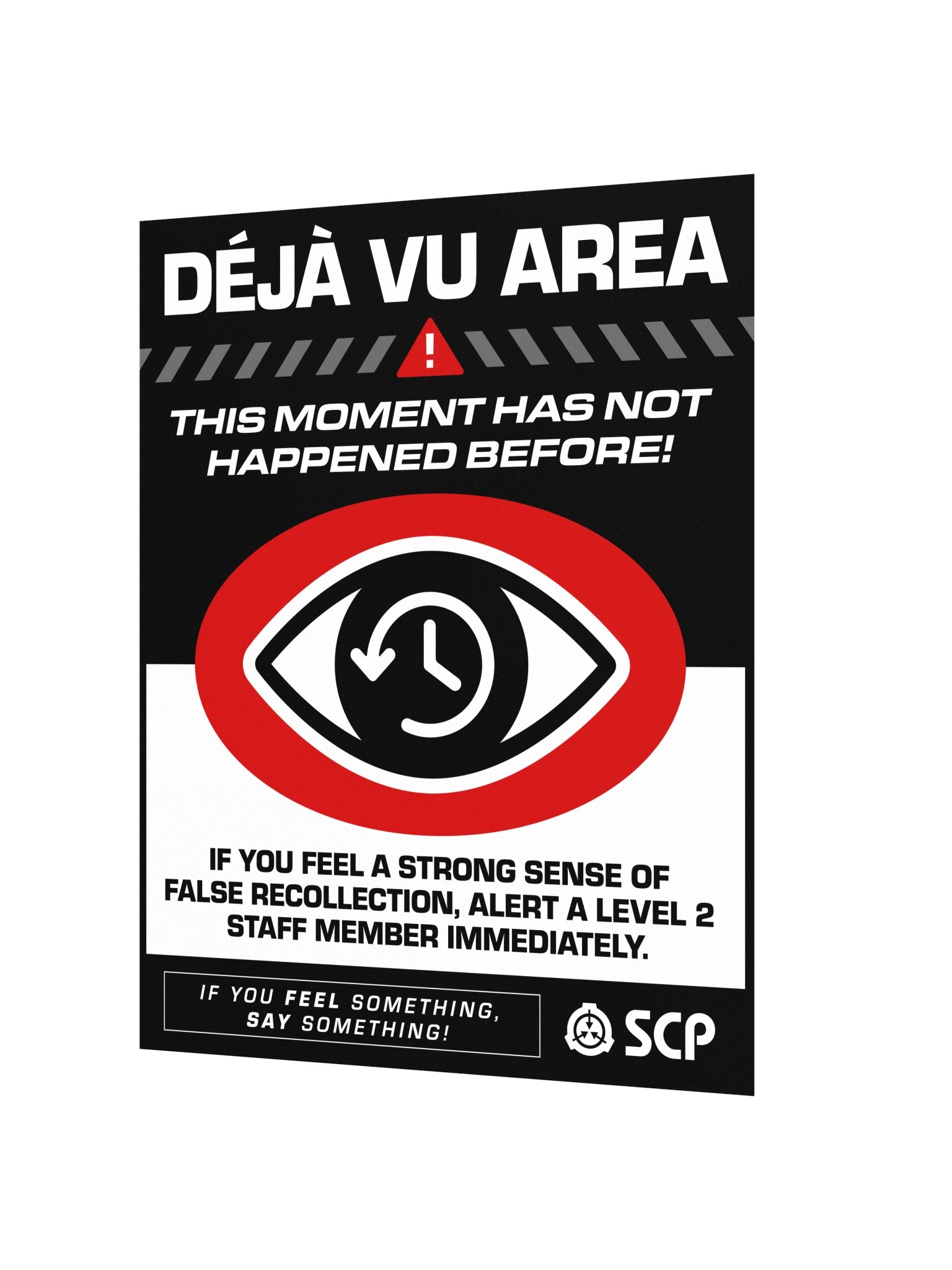 Déjà Vu Area - SCP Warning Poster product image (2)