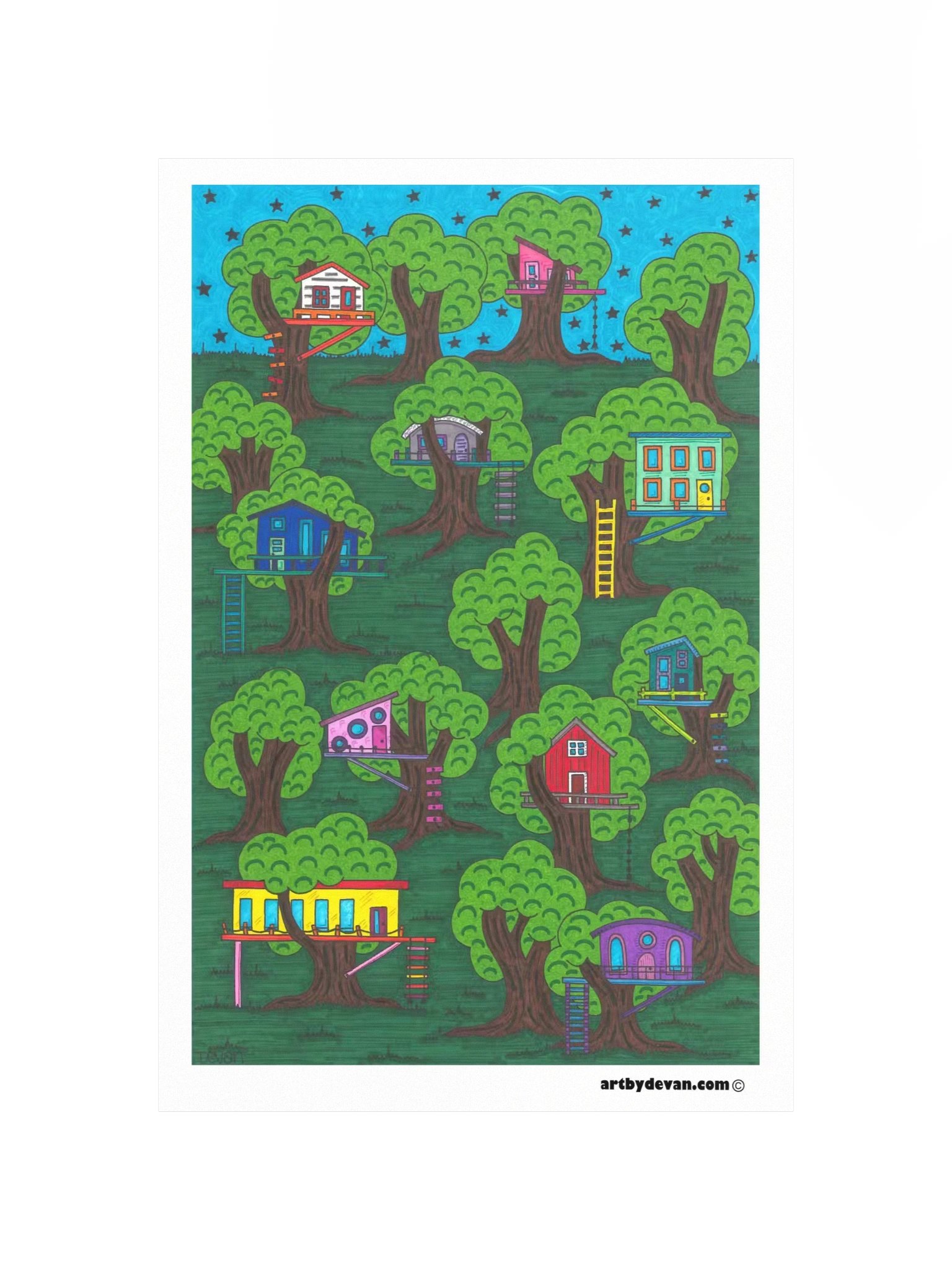 Art Print: Tree Top Village product image (4)