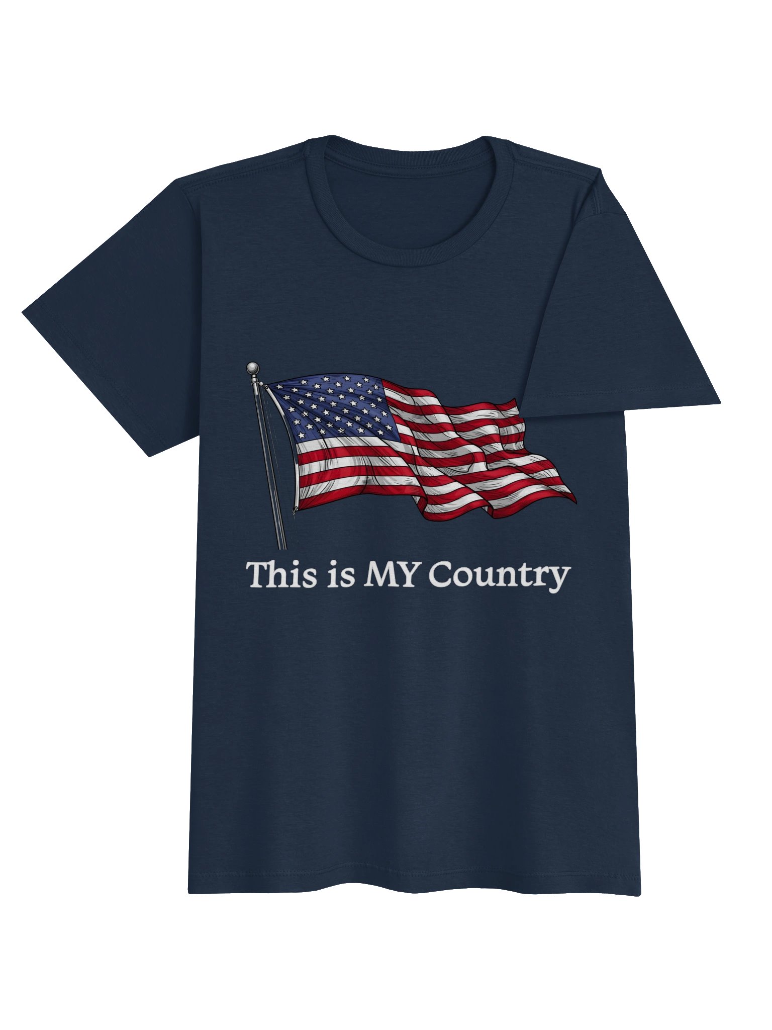 This Is MY Country Patriotic Womens Fit Tee product image (4)